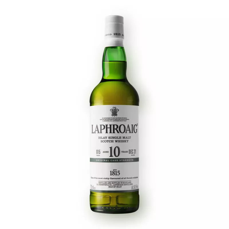 Laphroaig Cask Strength 10-Year-Old, Batch 15, Islay Single Malt Scotch Whisky, 56.5%