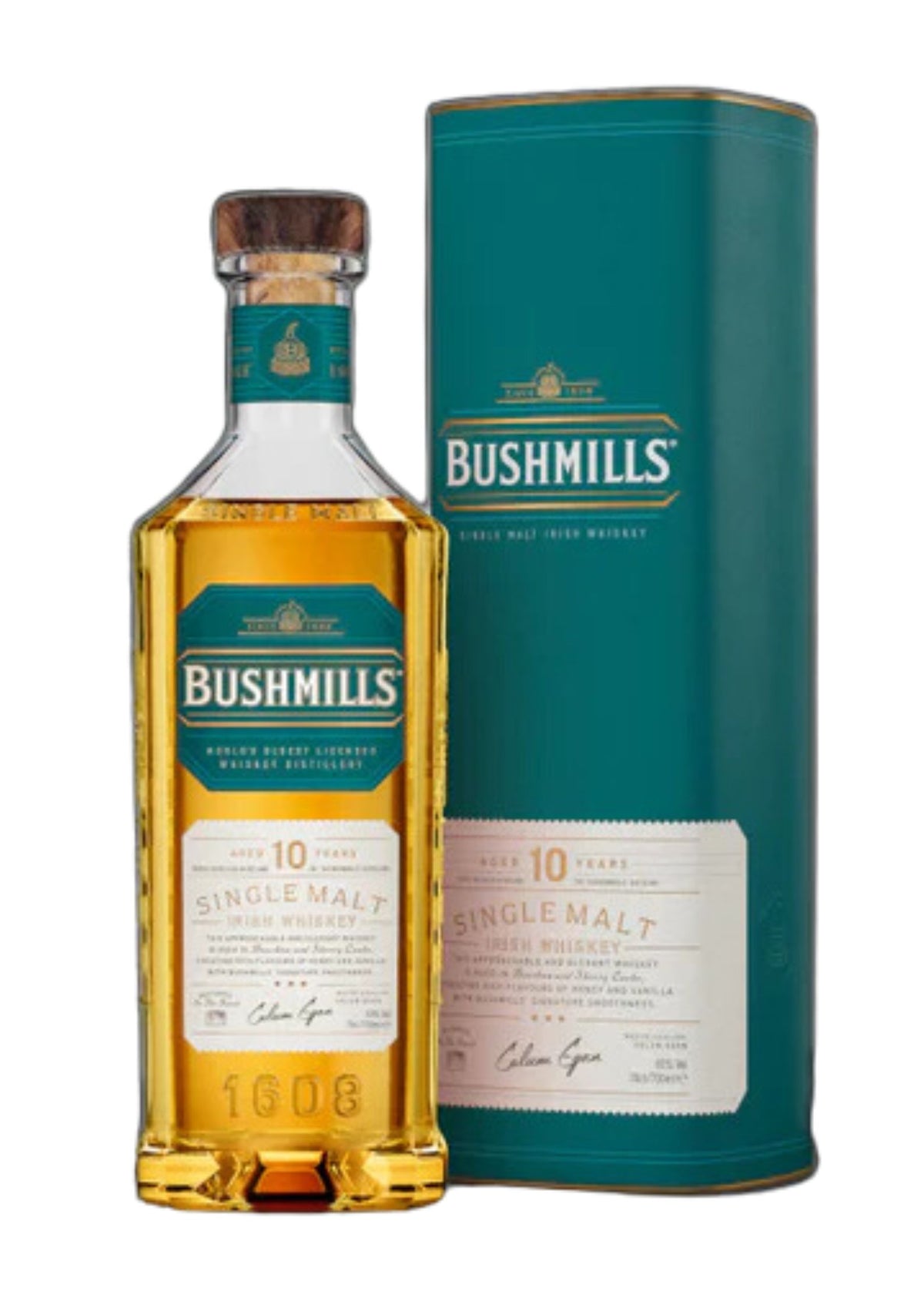Bushmills 10-Year-Old Single Malt Irish Whiskey, 40%