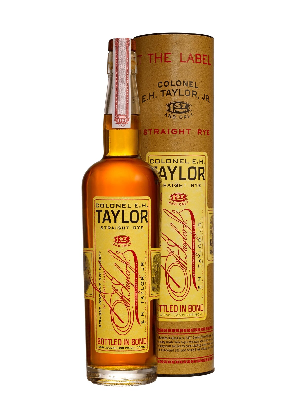 Colonel E.H. Taylor Kentucky Straight Rye Whiskey, 50%