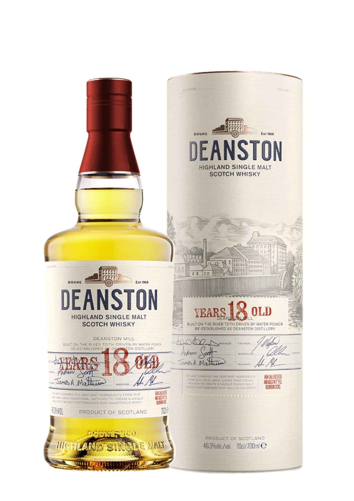 Deanston 18-Year-Old Highland Single Malt Scotch Whisky, 46.3%