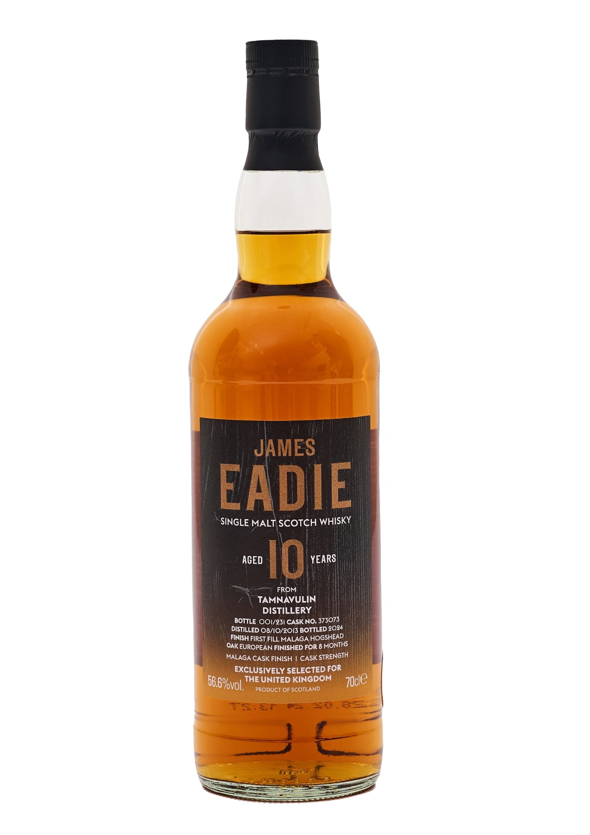 James Eadie Tamnavulin 10-Year-Old, Malaga Cask Finish, Single Malt Scotch Whisky, 56.6%