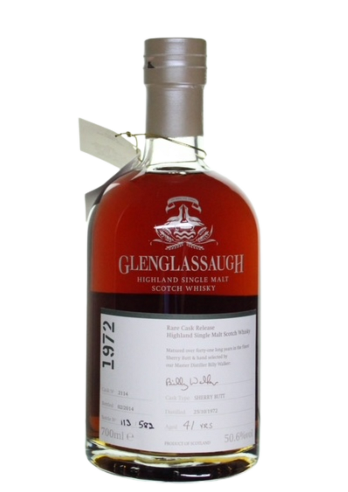 Bottle of 1972 Glenglassaugh Rare Cask Release, #2114, 41-Year-Old Highland Single Malt Whisky, 50.6% - The Spirits Room