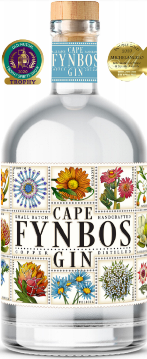 Bottle of Cape Fynbos Gin, South Africa, 45% - The Spirits Room