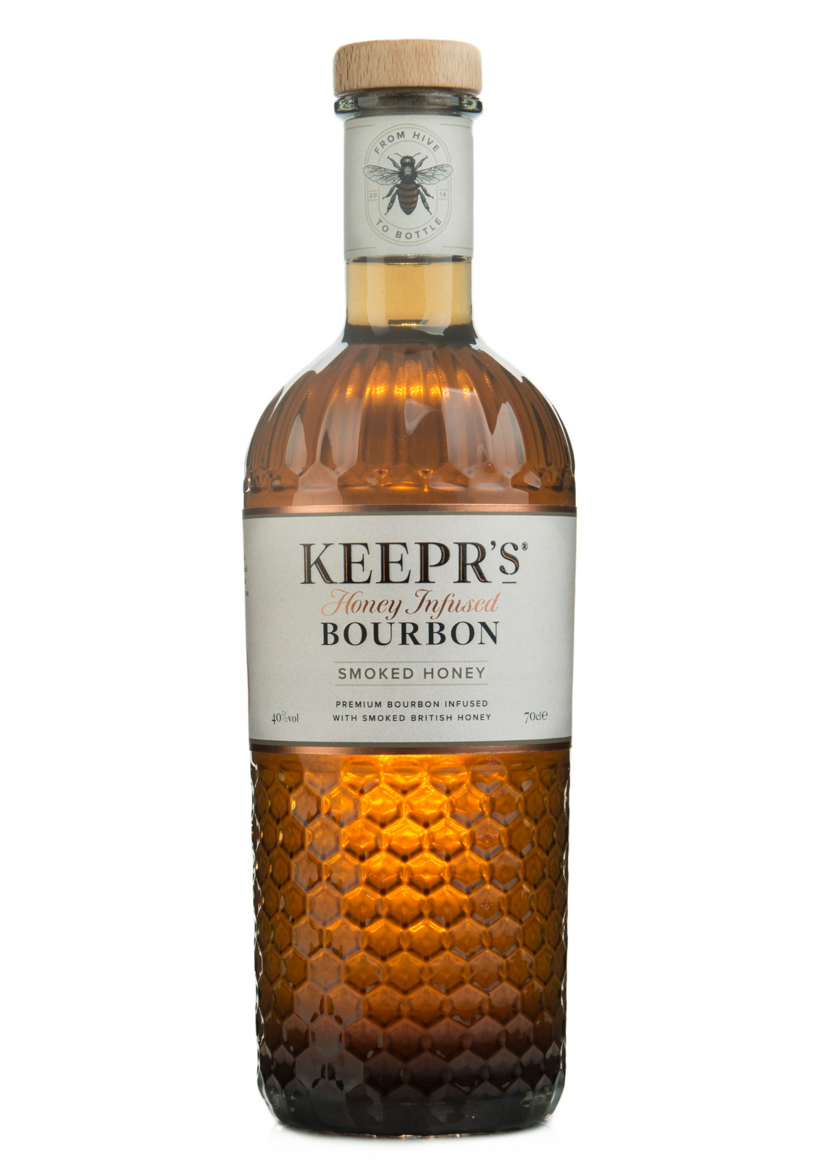 Bottle of Keepr&#39;s Smoked Honey Infused Bourbon, 40% - The Spirits Room
