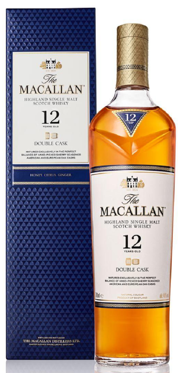 Macallan 12-Year-Old Double Cask Single Malt Scotch Whisky, 40 Macallan 12-Year-Old Double Cask Single Malt Scotch Whisky, 40