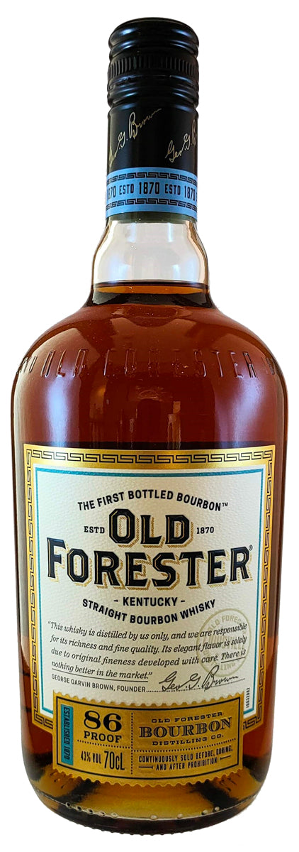 Bottle of Old Forester 86 Proof Bourbon, 43% - The Spirits Room