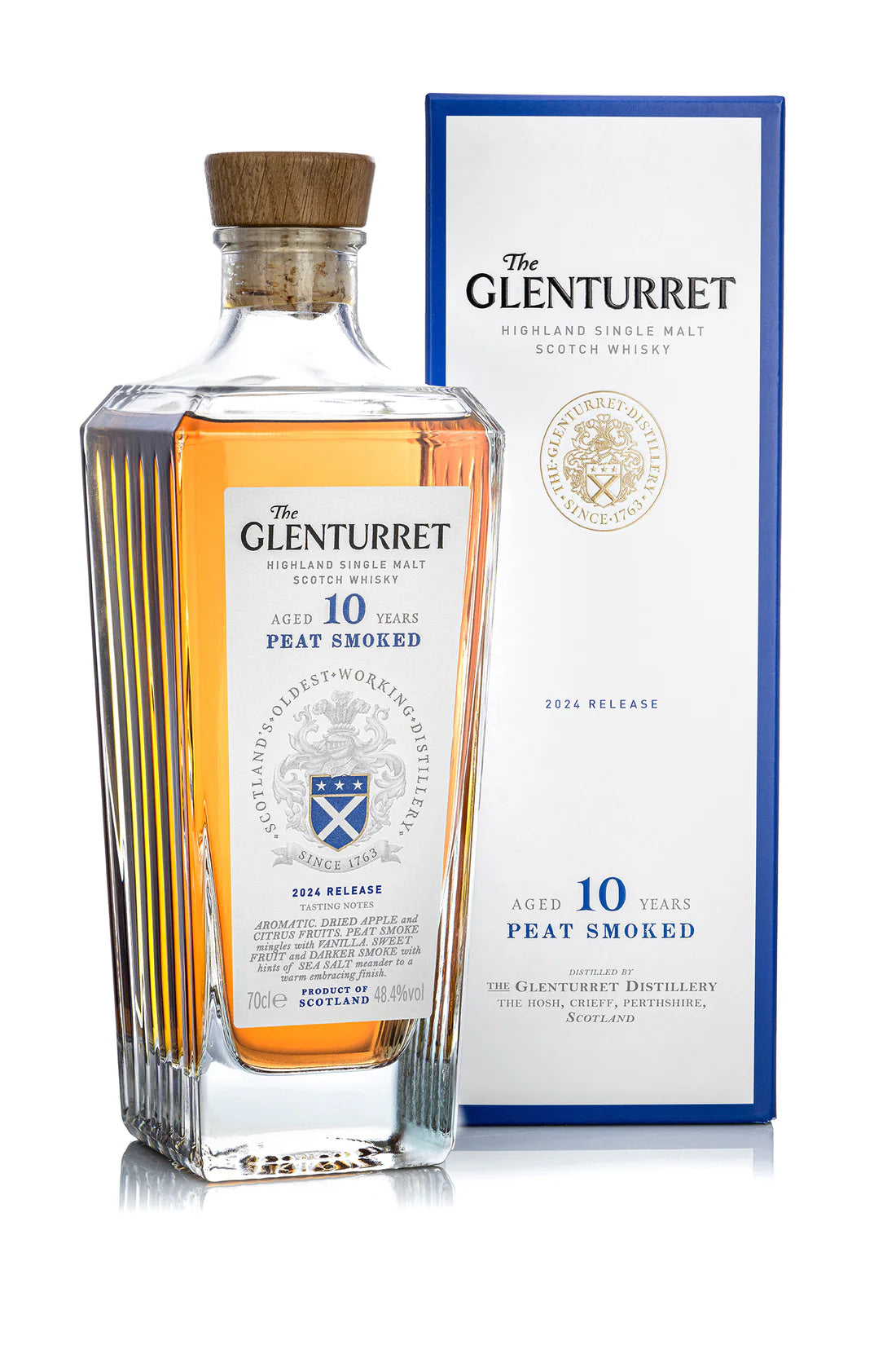 The Glenturret 10-Year-Old Peat Smoked 2024 Highland Single Malt Whisky, 48.4%