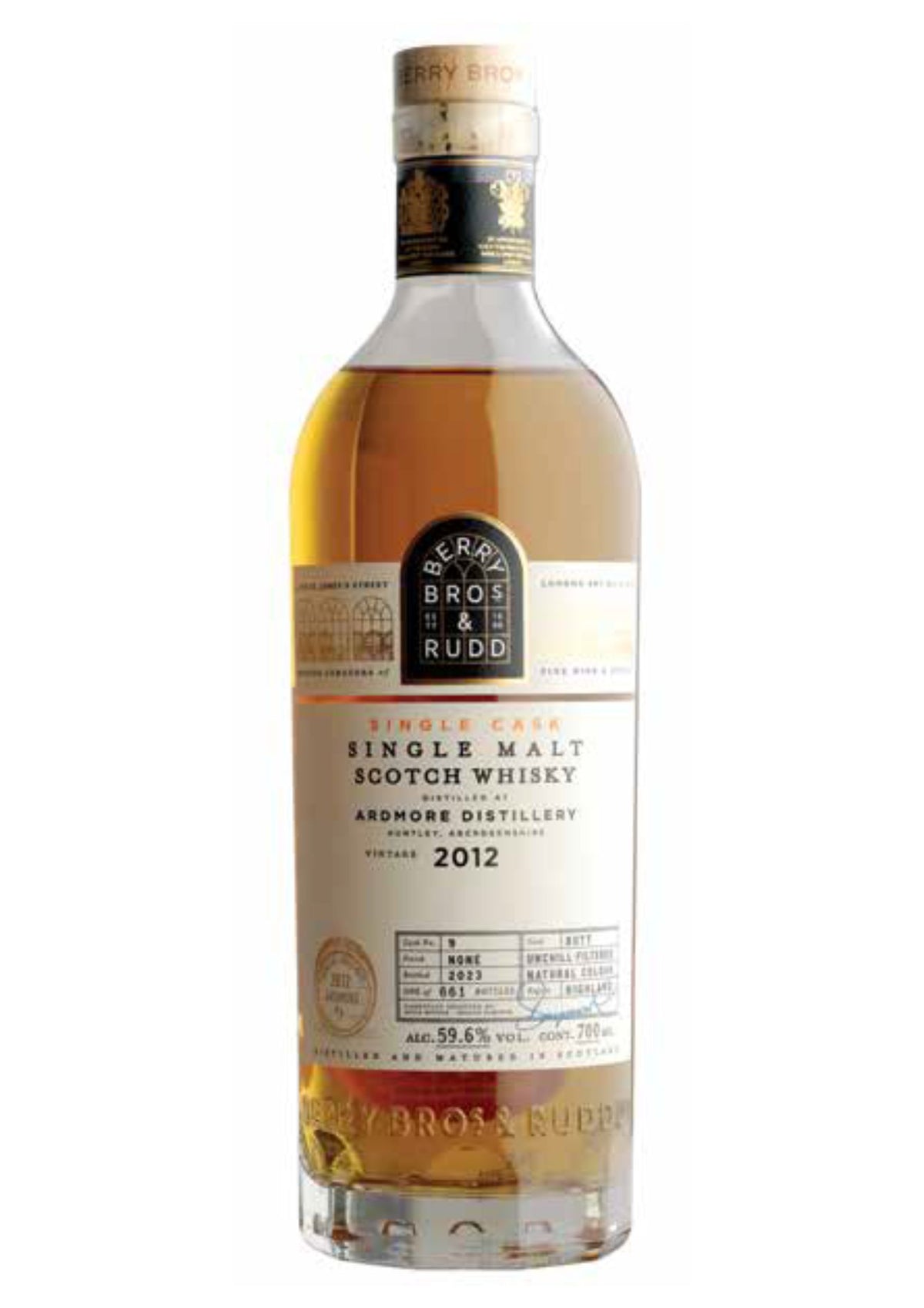 Berry Bros. &amp; Rudd 2012 Ardmore 11-Year-Old, Cask #9, Highland Single Malt Whisky, 59.6%