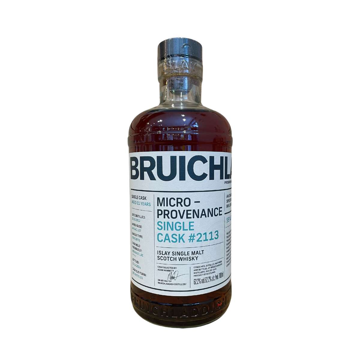 Bruichladdich Micro-Provenance First Fill Monbazillac Cask 2012, 11-Year-Old, Cask #2113, 62.2%