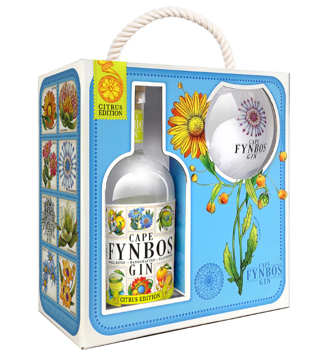 Bottle of Cape Fynbos Gin Gift Pack - The Spirits Room