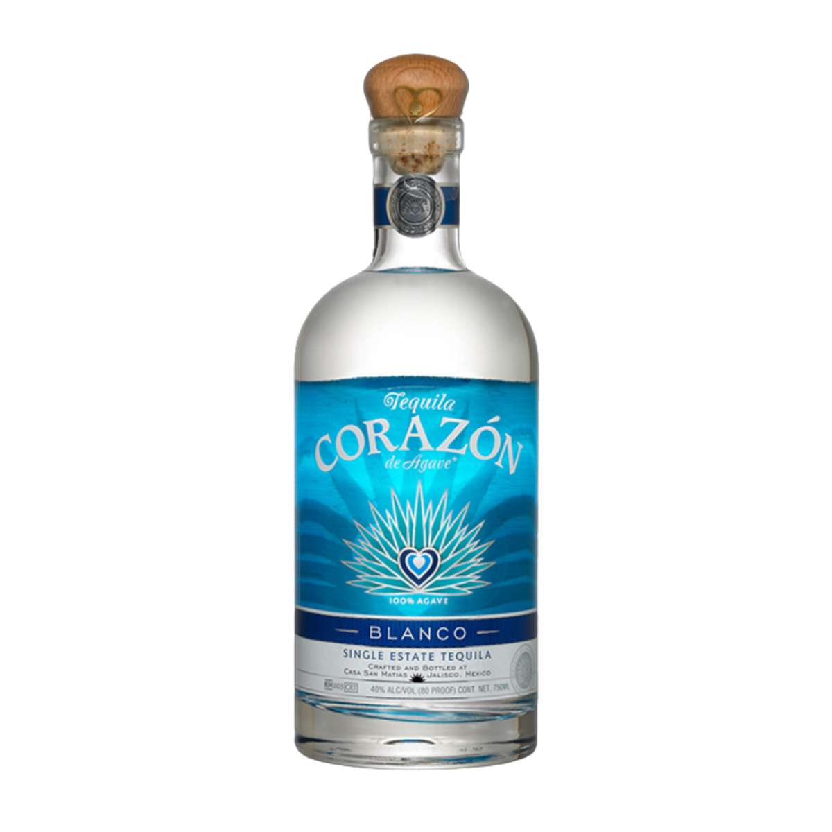 Corazon Blanco Single Estate Tequila, 40%