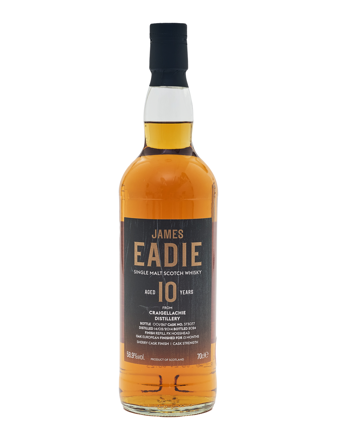 James Eadie 10 Year Old Craigellachie (2024) Single Malt Scotch Whisky, 58.9%