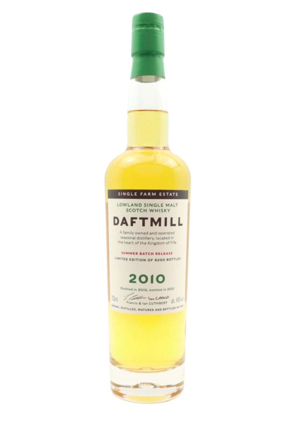 Daftmill 2010 Summer Release 2022, Lowland Single Malt Whisky, 46%