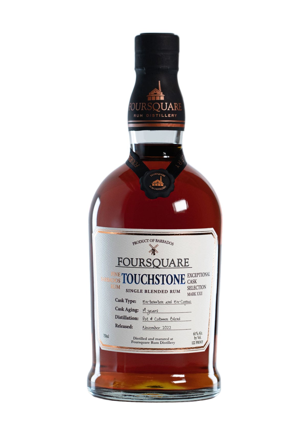 Foursquare Touchstone, 14-Year-Old Single Blended Rum, Barbados, 61%
