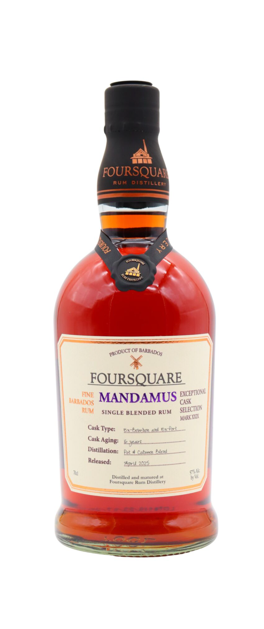 Foursquare, Exceptional Cask Series XXIX, 16yr old, Bourbon & Port Cask, Barbados Dark Rum 57%