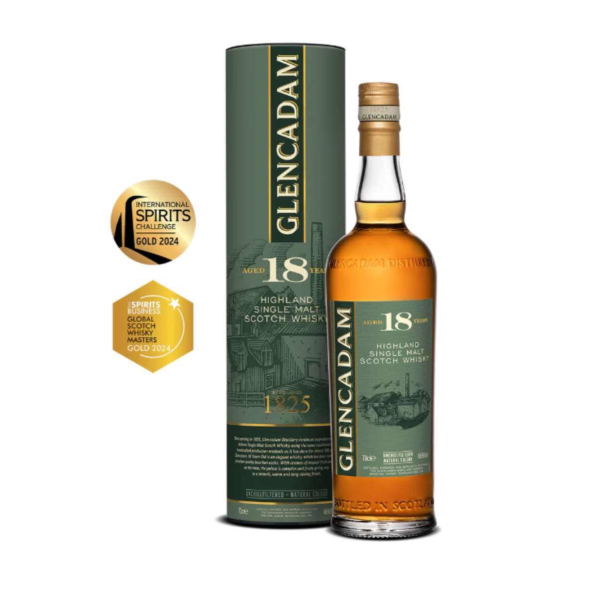 Glencadam 18-Year-Old Single Malt Whisky, 46%