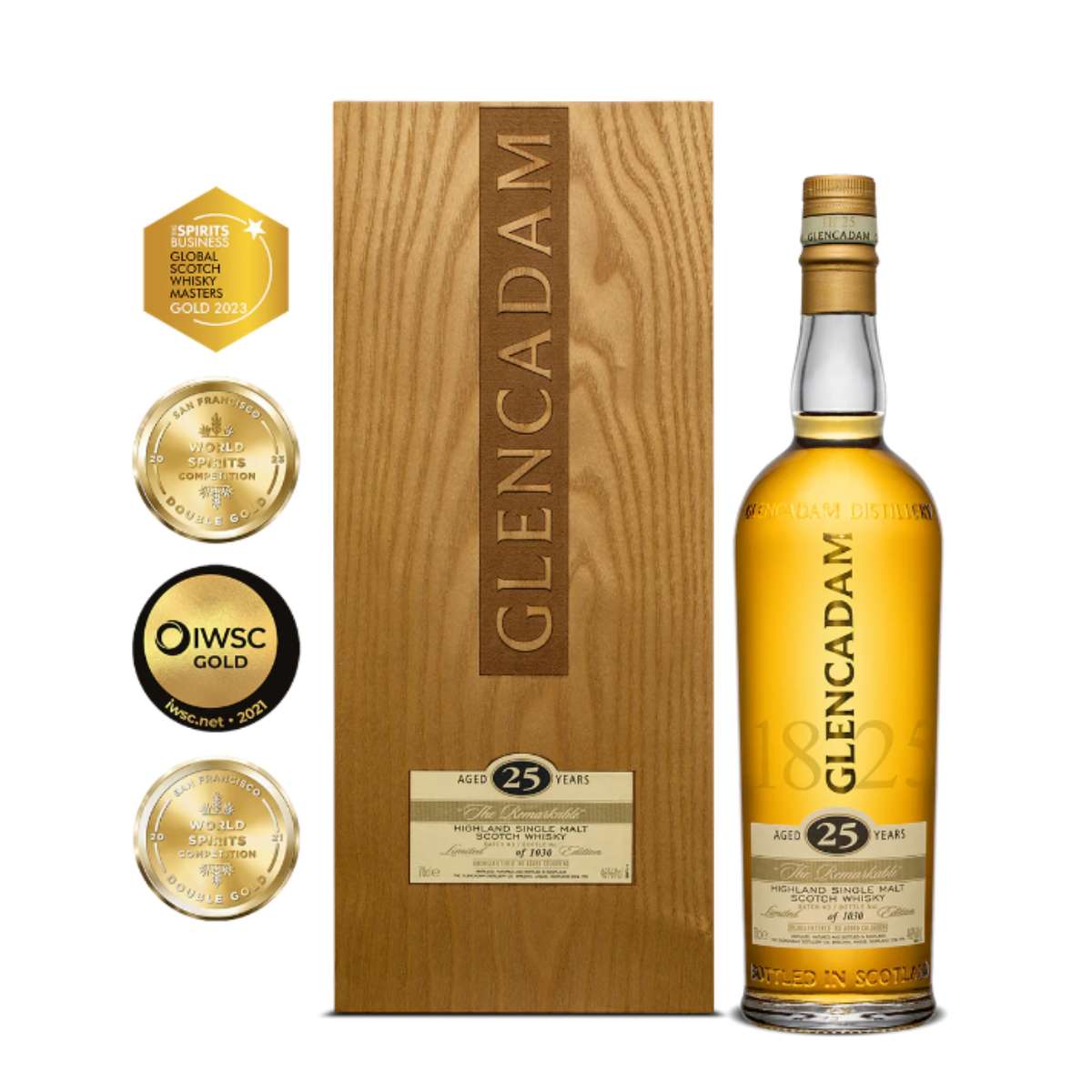 Glencadam 25-Year-Old Single Malt Whisky, 46%