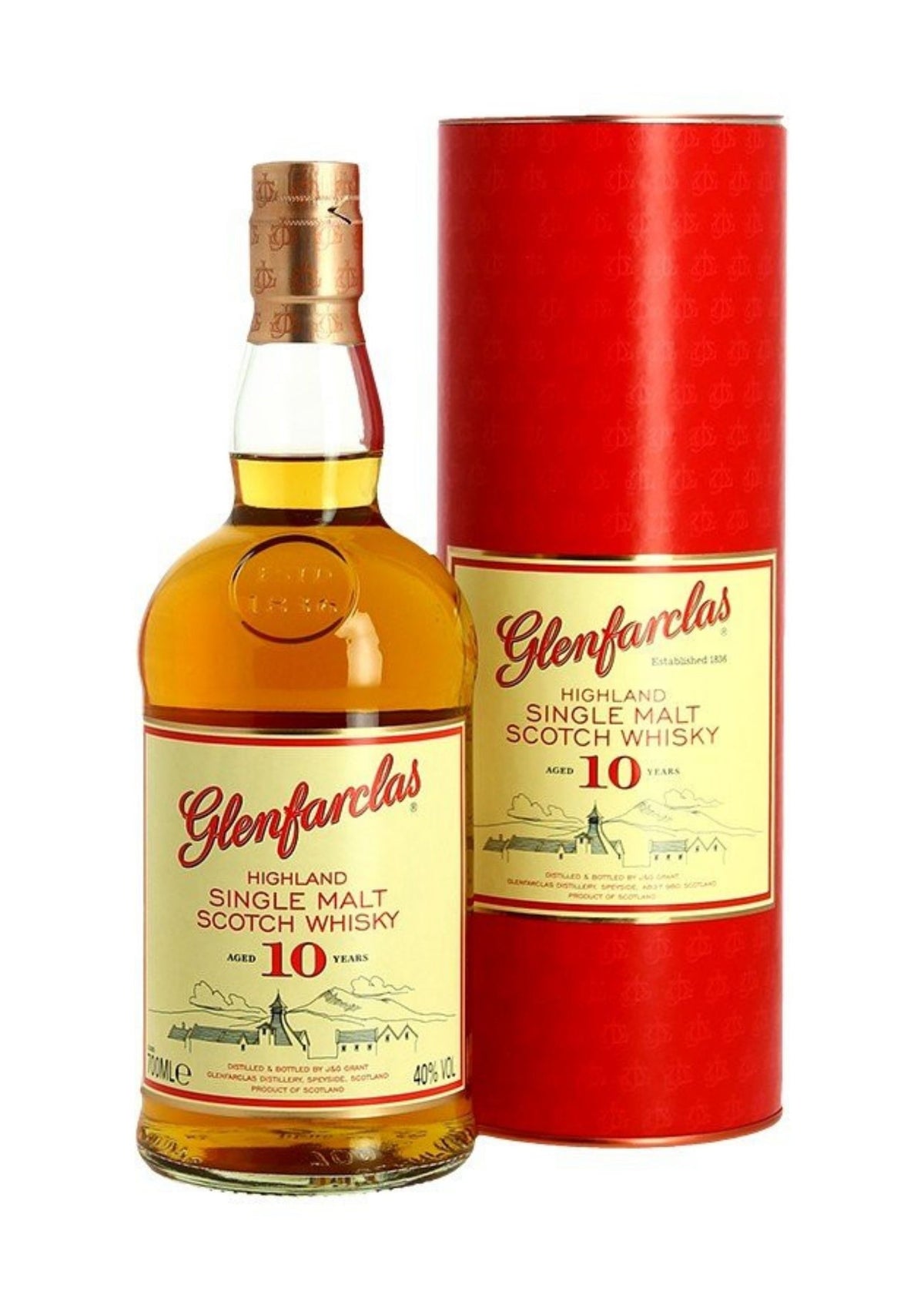 Glenfarclas 10-Year-Old Single Malt Scotch Whisky, 40%