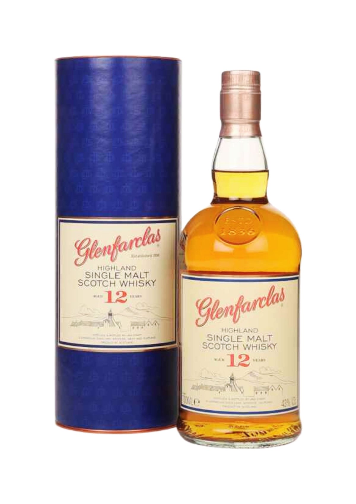 Glenfarclas 12-Year-Old Single Malt Scotch Whisky 43%