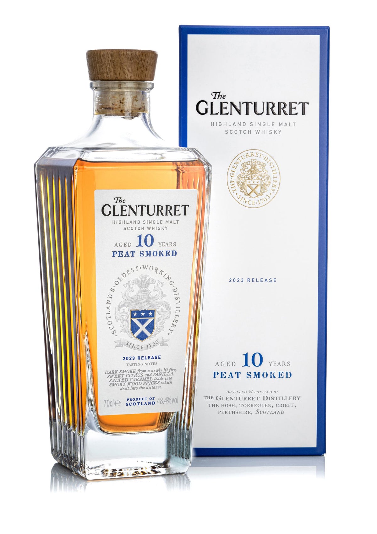 The Glenturret 10-Year-Old Peat Smoked 2023 Highland Single Malt Whisky, 48.4%