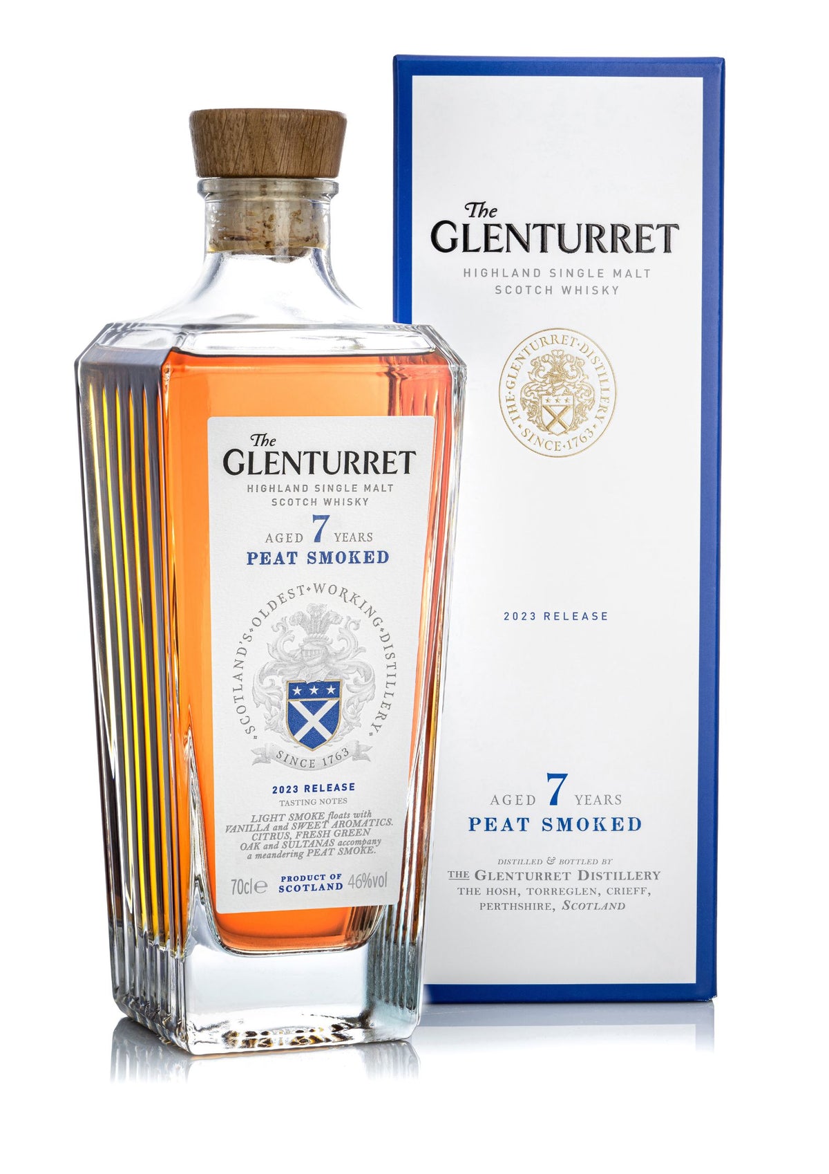 The Glenturret 7-Year-Old Peat Smoked 2023 Highland Single Malt Whisky, 46%