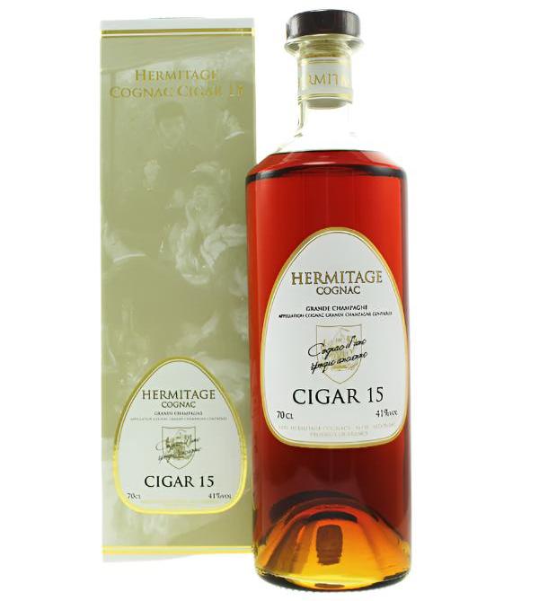 Bottle of Hermitage Cognac Cigar 15