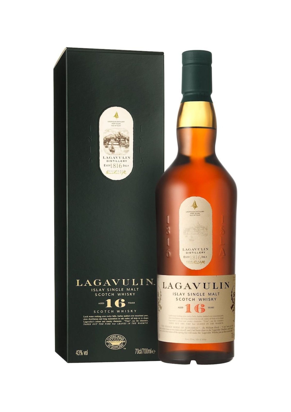 Lagavulin 16-Year-Old Islay Single Malt Whisky, 43%