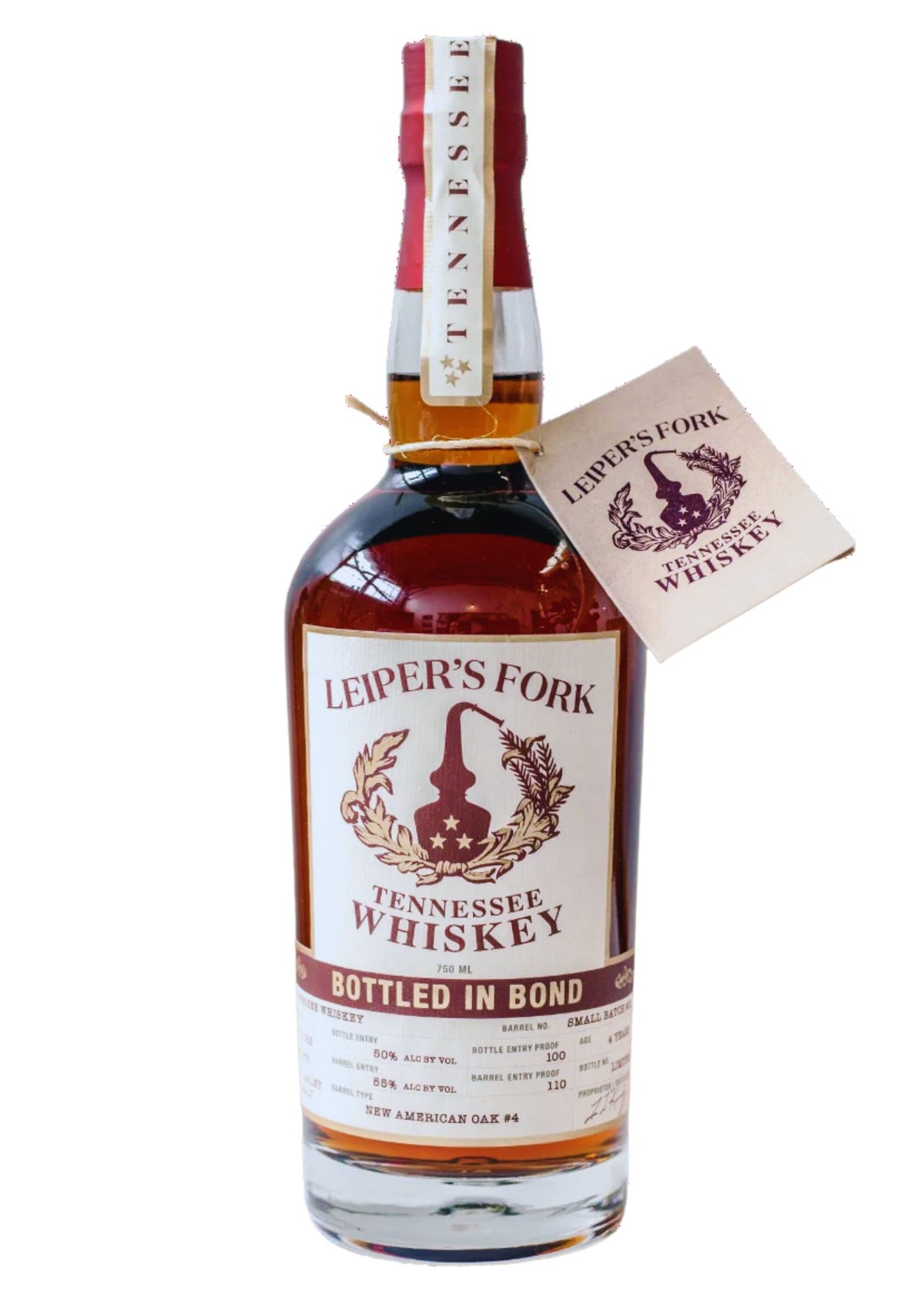 Leiper&#39;s Fork Tennessee Whiskey Bottled in Bond, 50%