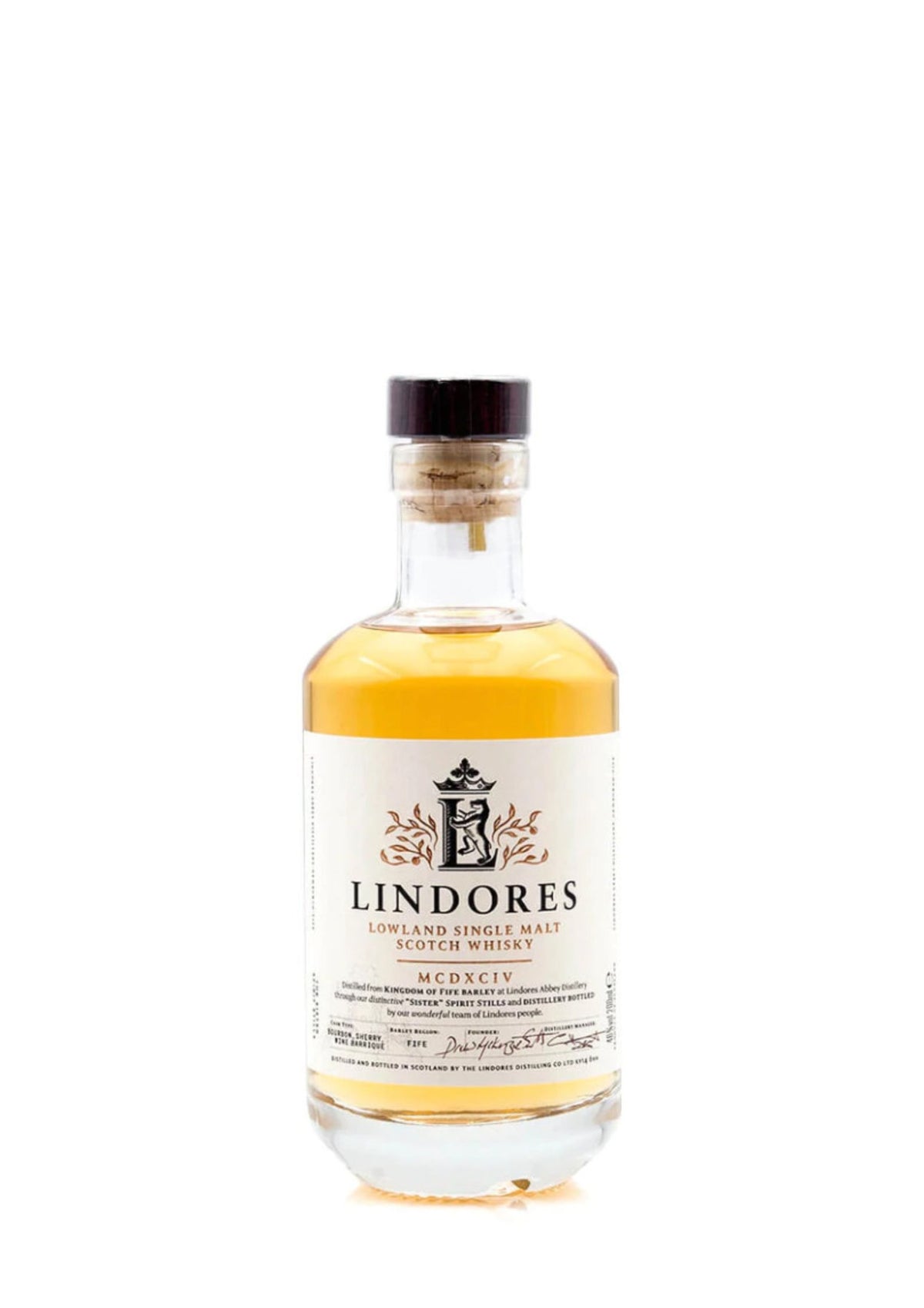 Lindores Abbey Distillery MCDXCIV (1494) Single Malt Scotch Whisky, 46.0%  20cl