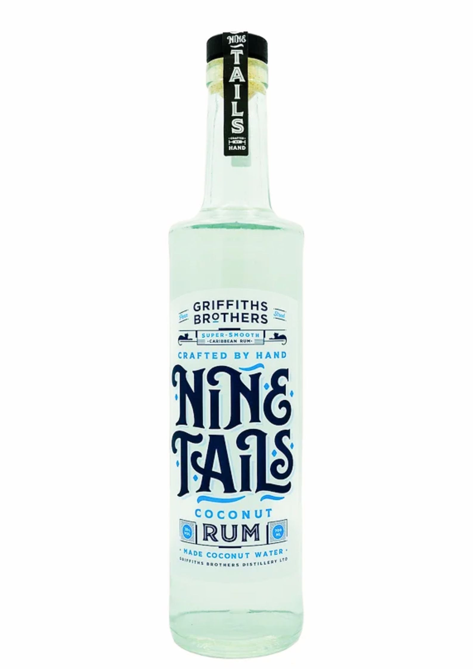Bottle of Griffiths Brothers Nine Tails Coconut Rum, 38%