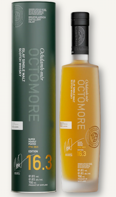 Octomore 16.3, Octomore Farm Barley, Islay Single Malt Whisky, 189.5PPM, 61.6%
