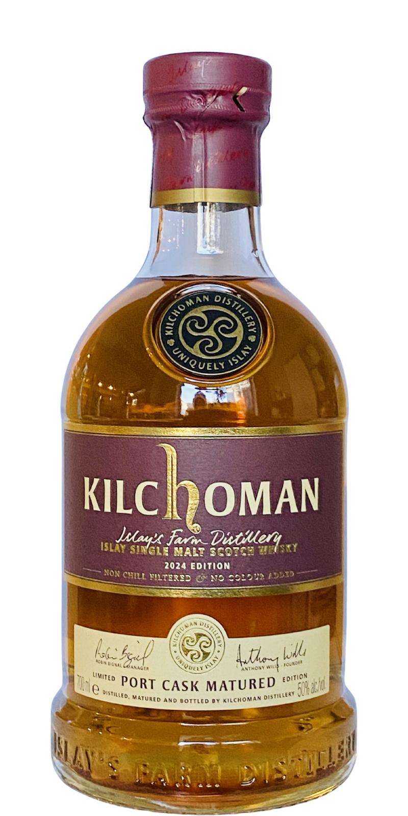 Kilchoman Port Cask 2024 Release Single Malt Whisky, 50%