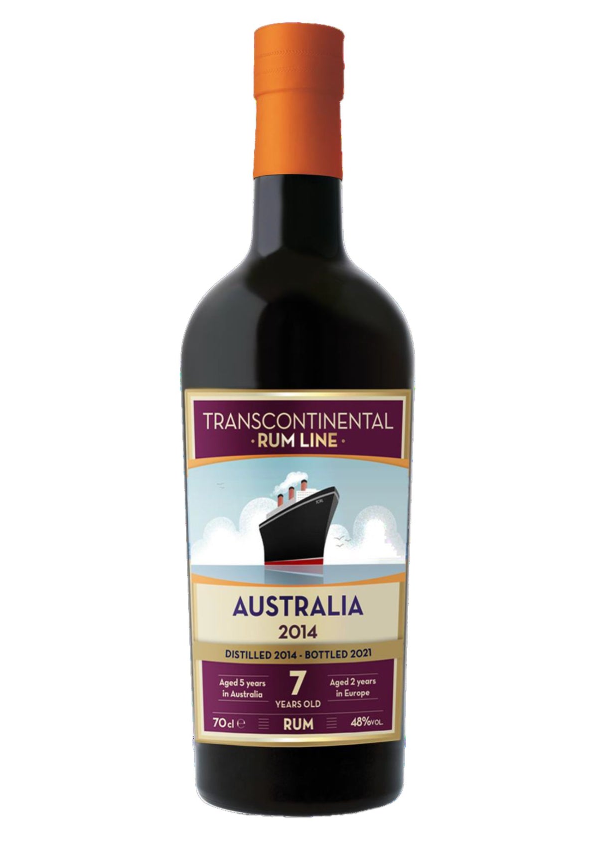 Transcontinental Rum Line 2014 Australia 7-Year-Old Rum, 48%