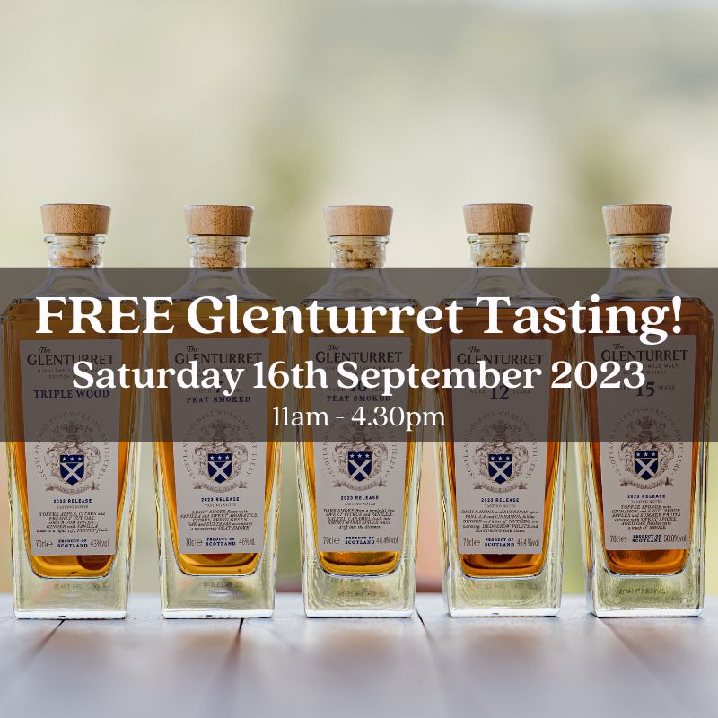 Barrel-Top Whisky Tasting with Glenturret Distillery - Saturday 16th September