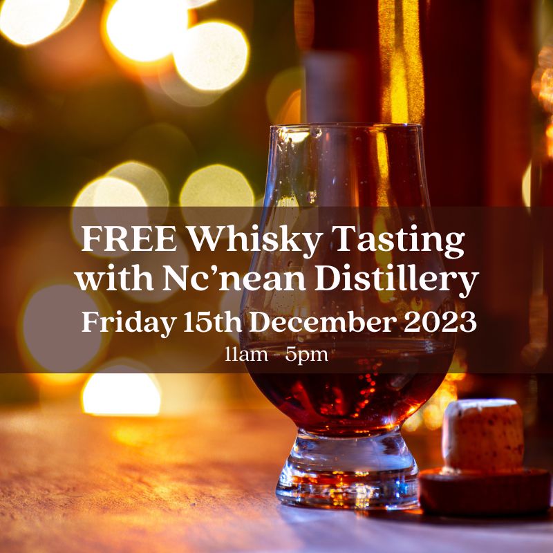 Barrel-Top Christmas Organic Whisky Tasting with Nc&#39;nean Distillery - Friday 15th December