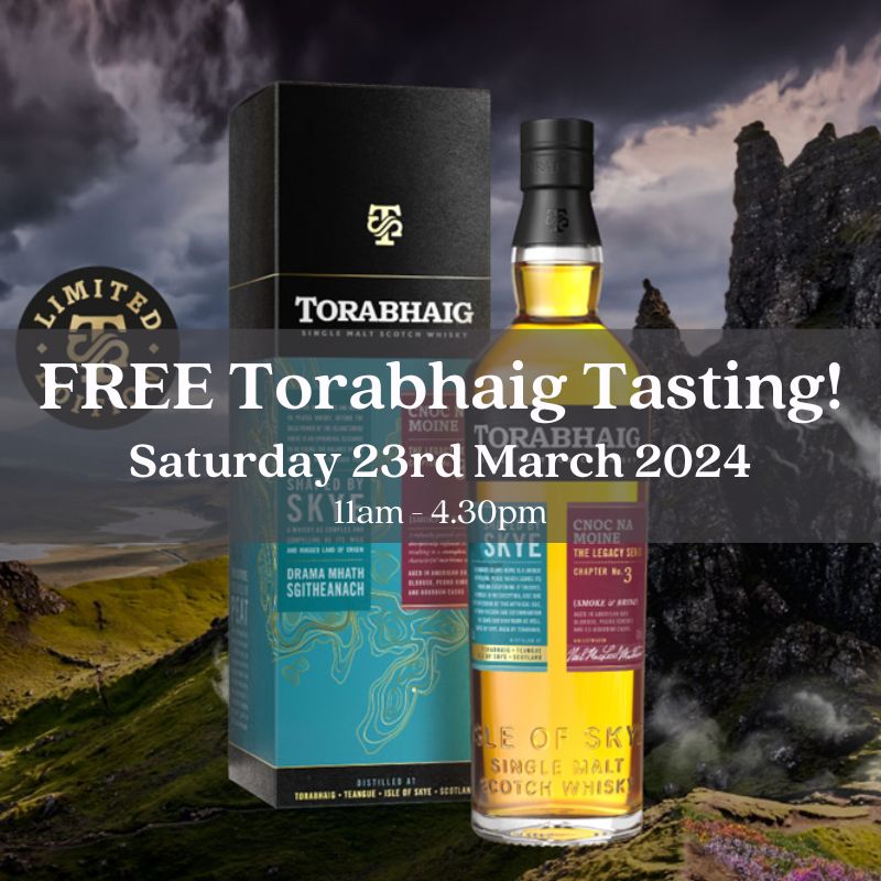 Barrel-Top Whisky Tasting with Torabhaig Distillery - Saturday 23rd March