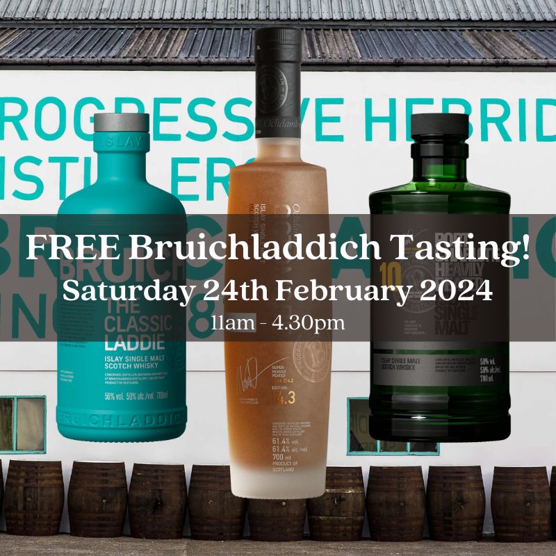 Barrel-Top Tasting with Bruichladdich Distillery - Saturday 24th February