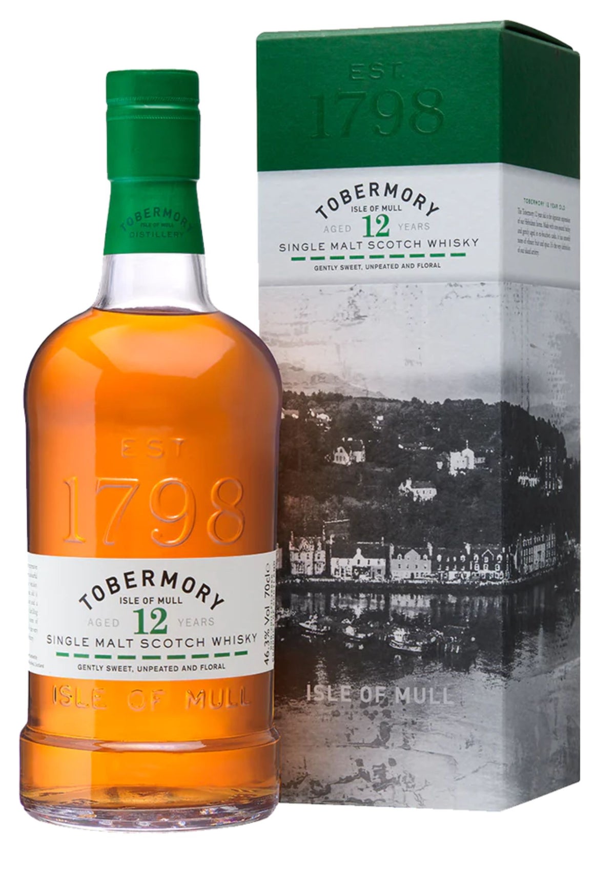 Tobermory 12-Year-Old Single Malt Scotch Whisky, 46.3%