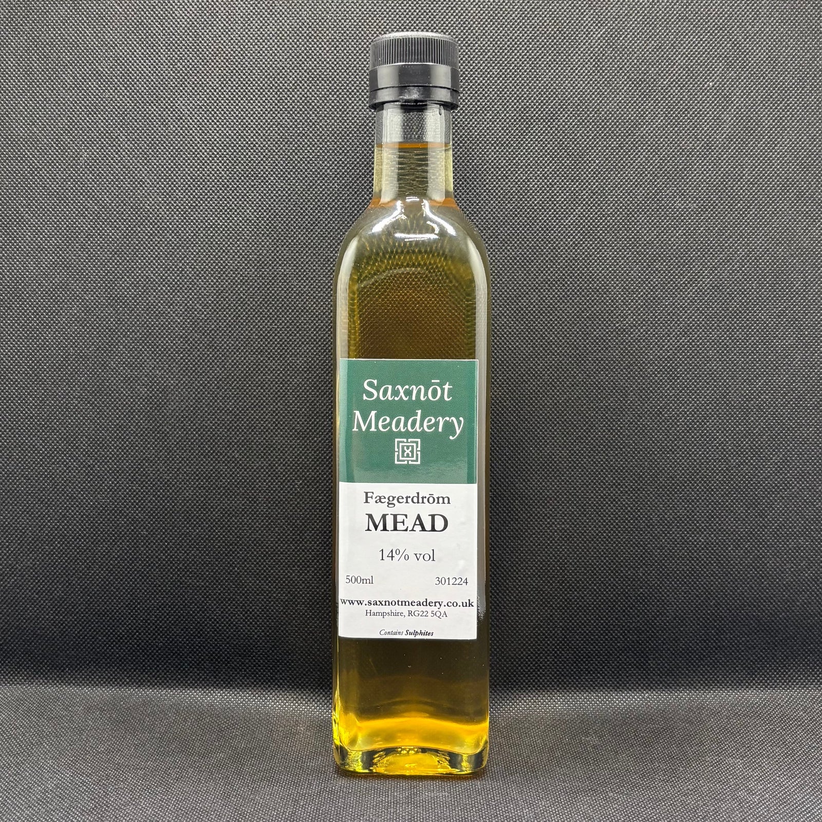 Bottle of Saxnot Meadery Faegerdrom Mead