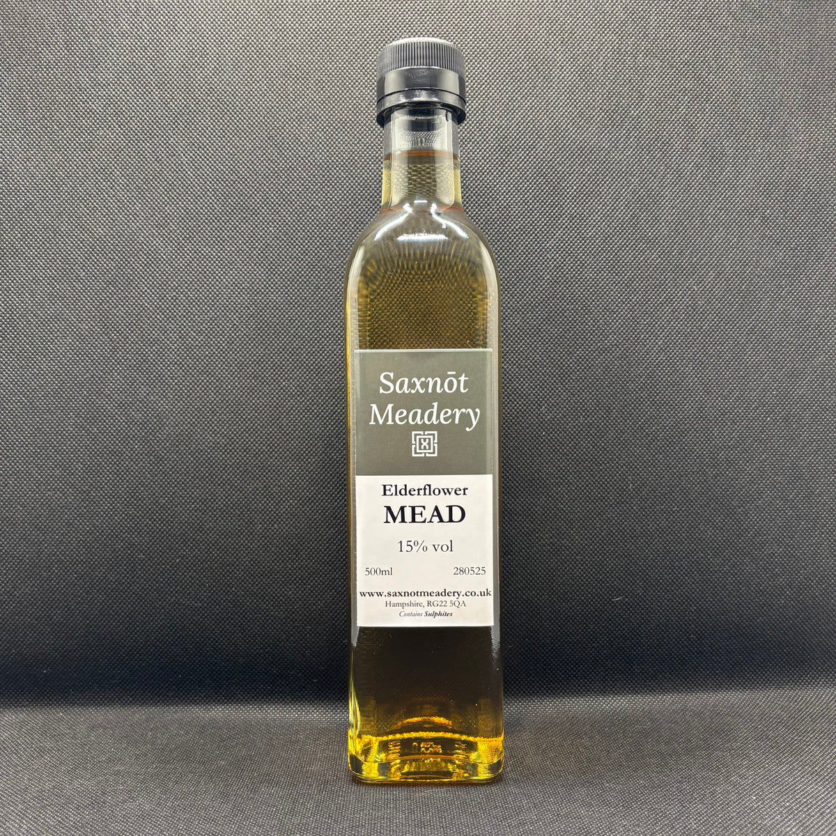 Bottle of Saxnot Meadery Elderflower Mead