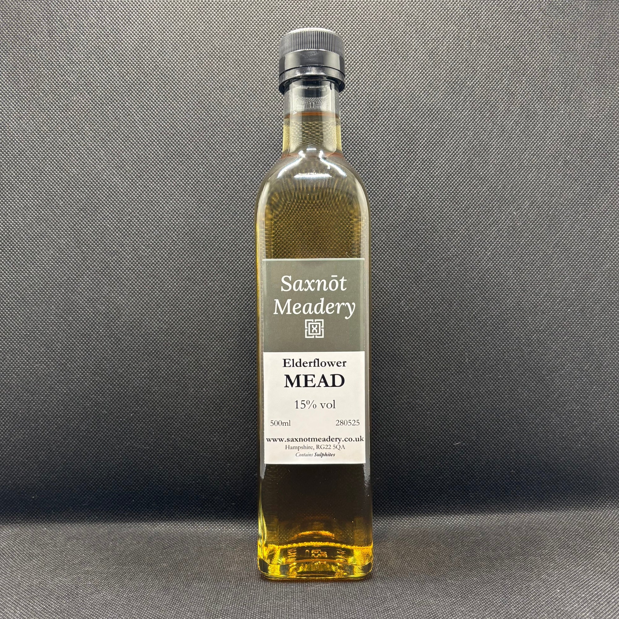 Bottle of Saxnot Meadery Elderflower Mead