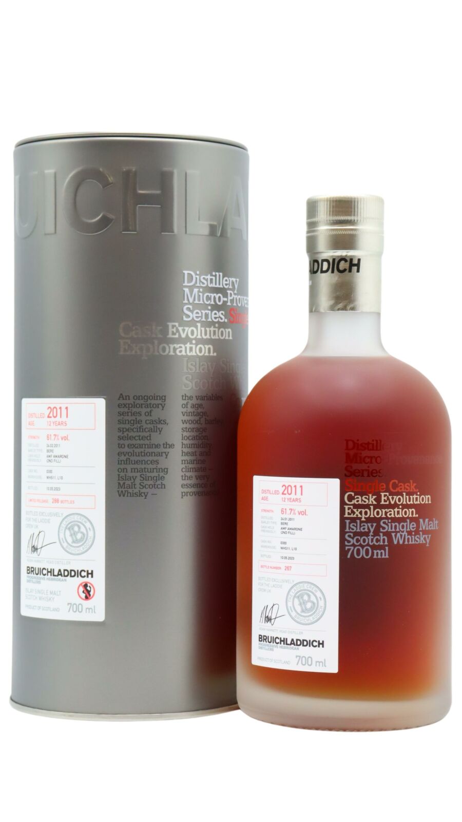 Bottle of Bruichladdich 2011 Micro Provenance 12YO - Cask #0300 (61.7%) - The Spirits Room