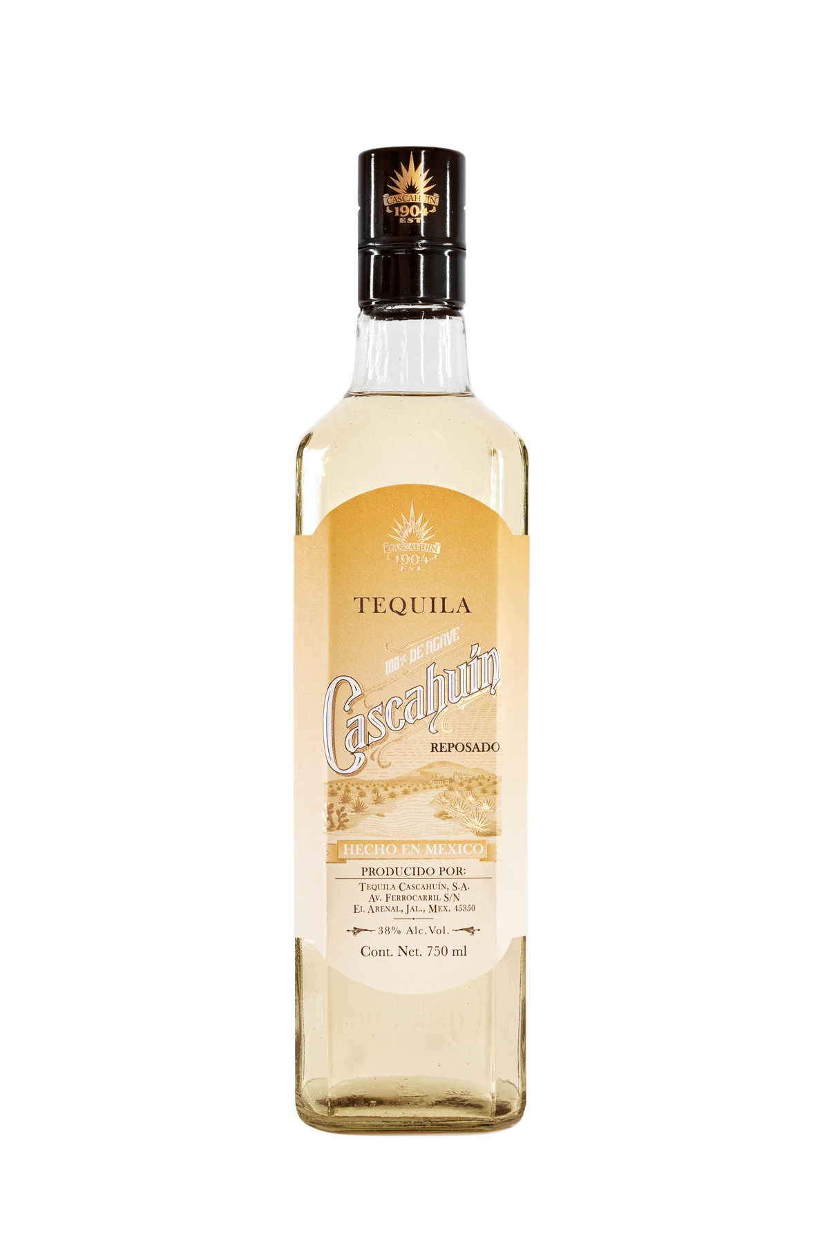 Bottle of Cascahuin Reposado Tequila, 38.0%