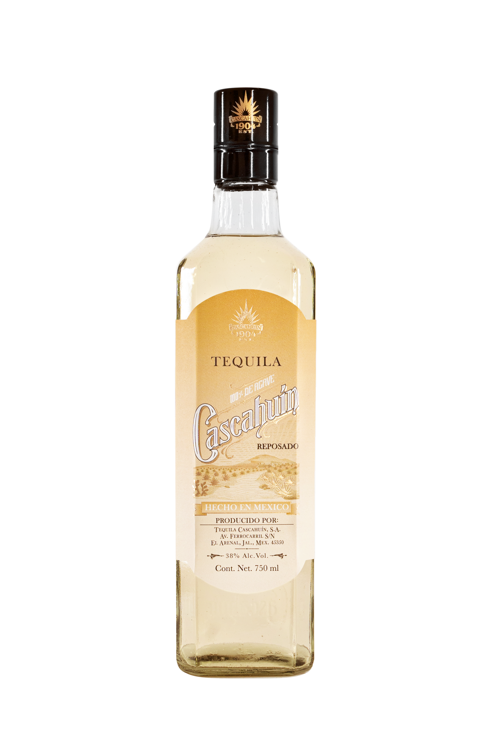 Bottle of Cascahuin Reposado Tequila, 38.0%