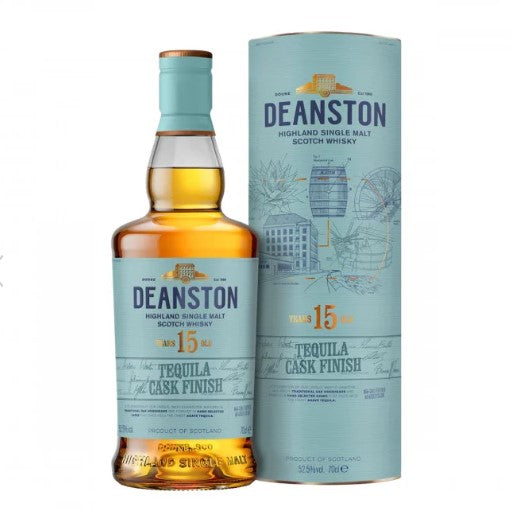 Deanston 15-Year-Old Tequila Cask Finish, Highland Single Malt Scotch Whisky, 52.5% ABV