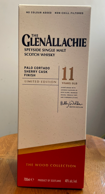 The GlenAllachie, Wood Series, Palo Cortado Sherry Cask,  Single Malt Whisky, 48% ABV