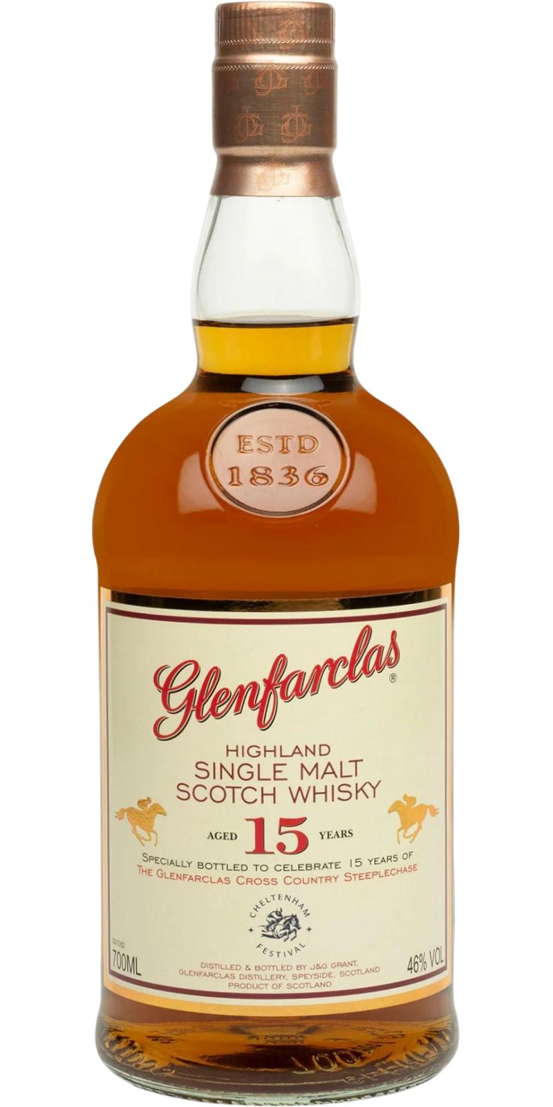 Bottle of Glenfarclas 15-Year-Old Cheltenham Steeple Chase Edition Single Malt Scotch Whisky, 46% - The Spirits Room