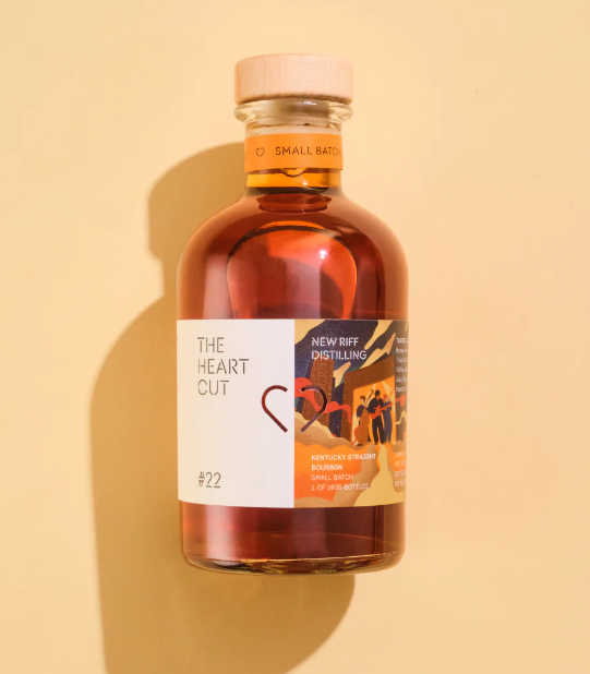 The Heart Cut New Riff  #22  Small Batch Bourbon, 52% ABV, 50cl