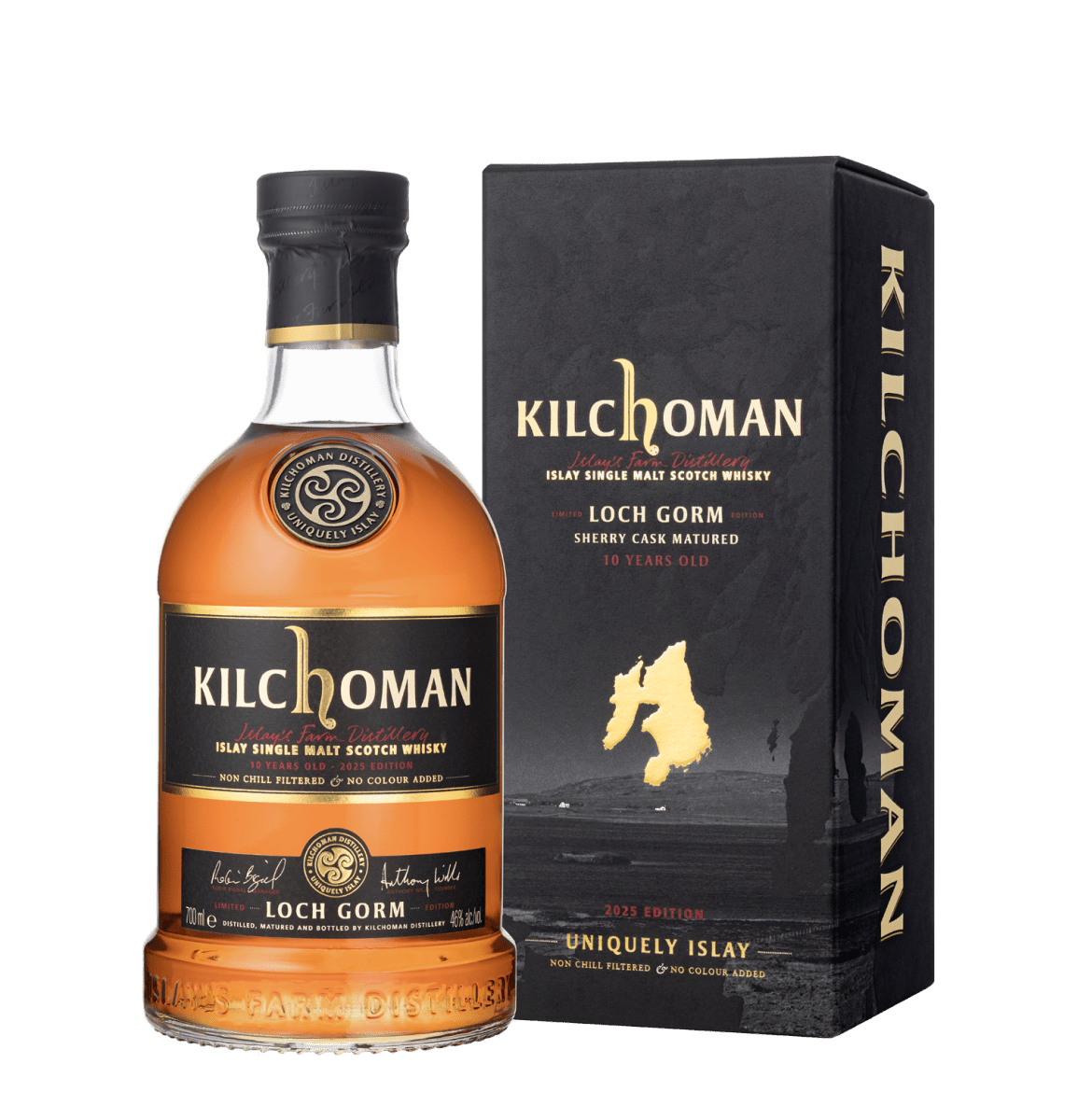 Bottle ofKilchoman 10-year-old Loch Gorm 2025 Release Single Malt Whisky, 50.0%