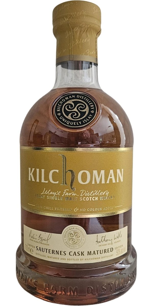 Bottle ofKilchoman Sauternes Cask 2024 Release Single Malt Whisky, 50%